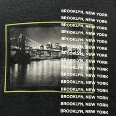 Brooklyn New York Graphic Men’s Short Sleeve T Shirt Charcoal Size M