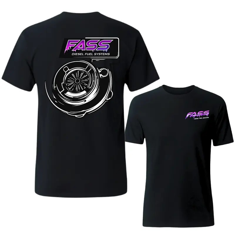 FASS Diesel Fuel Systems T Shirt, Minimal Turbo Diesel Truck Tee, Boosted Car Gu