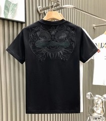 Men’s Luxury Embroidered Lion T-Shirt Short Sleeve Casual Slim Fit Crew Neck Top