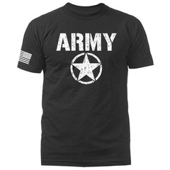 Army Military Patriotic US Flag Veteran Graphic T-shirt