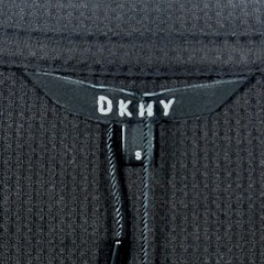 DKNY Men Black Long Sleeve Ribbed Soft Henley Shirt Size Small NWT MSRP $59.50