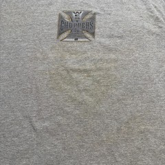 Vintage Grey West Coast Choppers Double Sided Longsleeve T Shirt Size XL Faded