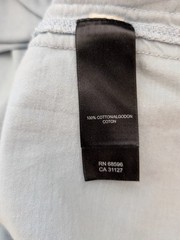 dkny shirt mens size L crew neck v-neck logo blue