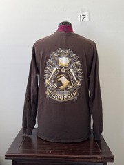 Matco Tools Skull Wrench Graphic Long Sleeve T Shirt Brown Large