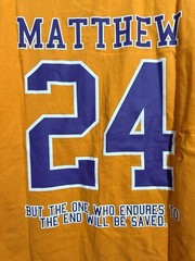 BrandMakers Matthew 24 Bible Verse Heavyweight Muscle Tee Shirt