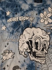 Alab Never Grow Up Tie Dye Tee Shirt Pre Owned Excellent