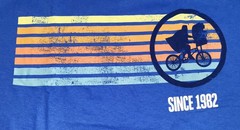E.T. The Extra Terrestrial Blue Adult Graphic T Shirt S Small NEW Loot Crate ET