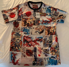 Fresh Prints Of Tokyo By Drill Clothing Co. Polyester Size: LARGE Japanese Print