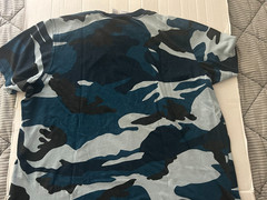 ADIDAS TREFOIL BLUE CAMO SIZE XL SHORTS SLEEVE T-SHIRT…SEE DESCRIPTION’