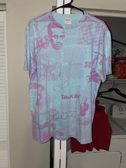 Supreme Phase 2 Malcolm X T-Shirt 2007 Large Teal Blue Box Logo Tee