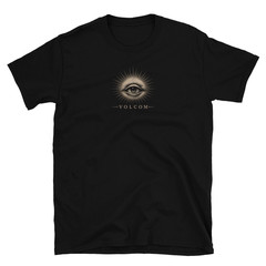 Volcom Opening Third Eyes T Shirt Gothic Vintage Eye Graphic Black Tee