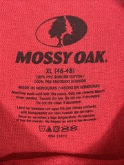 Mossy Oak Jersey Knit American Logo Long Sleeve T-shirt Crewneck Mens XL RED