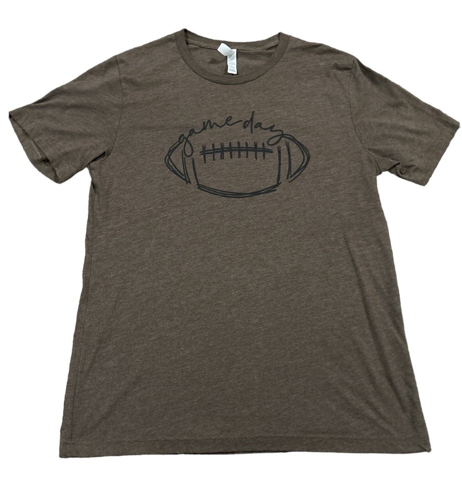 NFL Football Game Day Unisex t-shirt Brown size Large