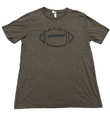 NFL Football Game Day Unisex t-shirt Brown size Large