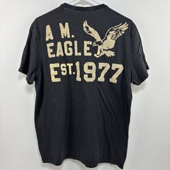 American Eagle TShirt Mens L Gray Athletic Fit Classic USA Preppy Y2K Grunge