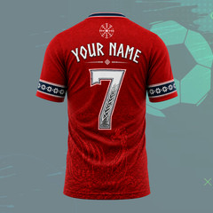 Mens Norway Soccer Jersey Custom Name Number Norwegian Football Shirt (S-5XL)