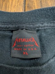 Vintage 1991 Metallica Off To Never Never Land Tour T Shirt XL Brockum 90s USA