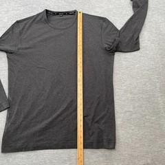 Public Rec Shirt Mens XL Gray Go To Long Sleeve Crew Neck Logo Casual Tee