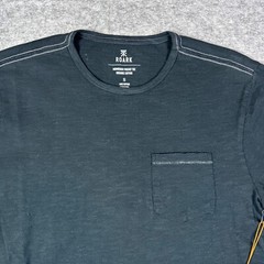 Roark Shirt Mens Small Black Midweight Organic Cotton Sustainable Pocket Surf T
