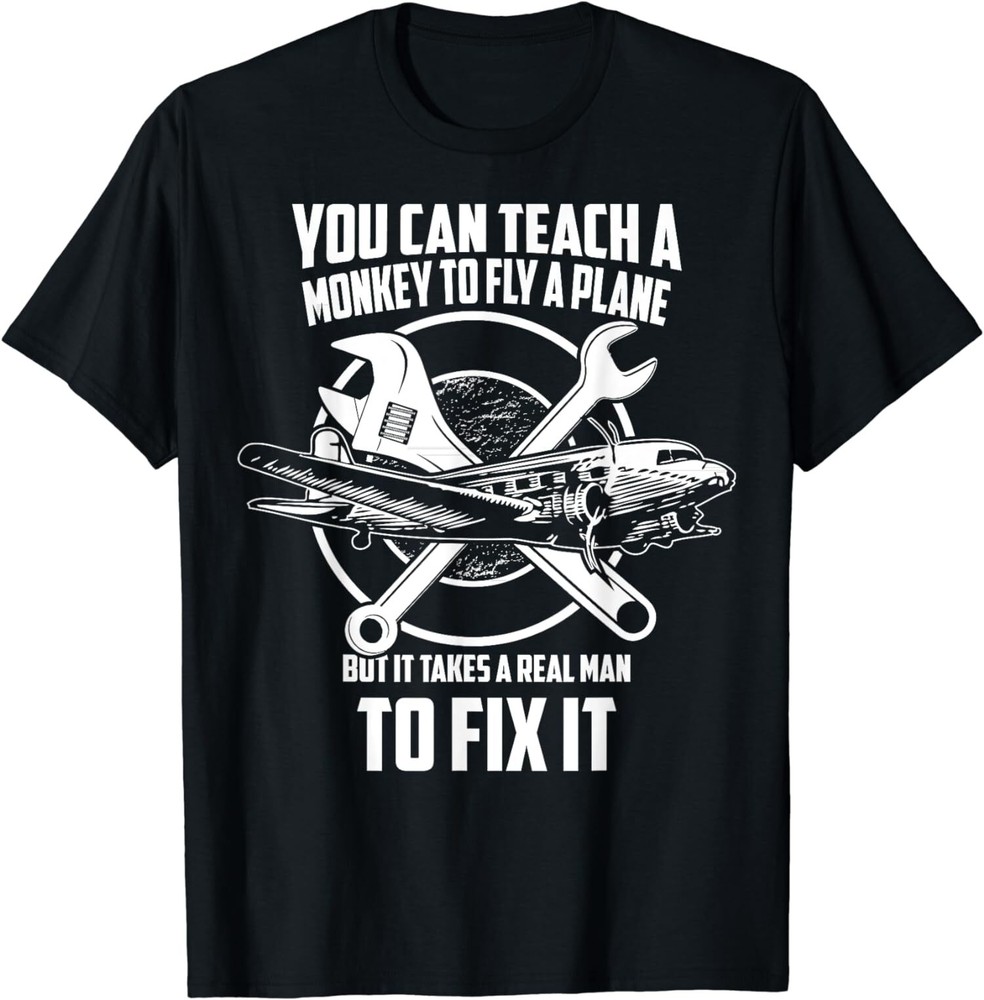 New Limited Airplane Mechanic, Real Man Fix plane T-Shirt