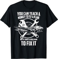 New Limited Airplane Mechanic, Real Man Fix plane T-Shirt