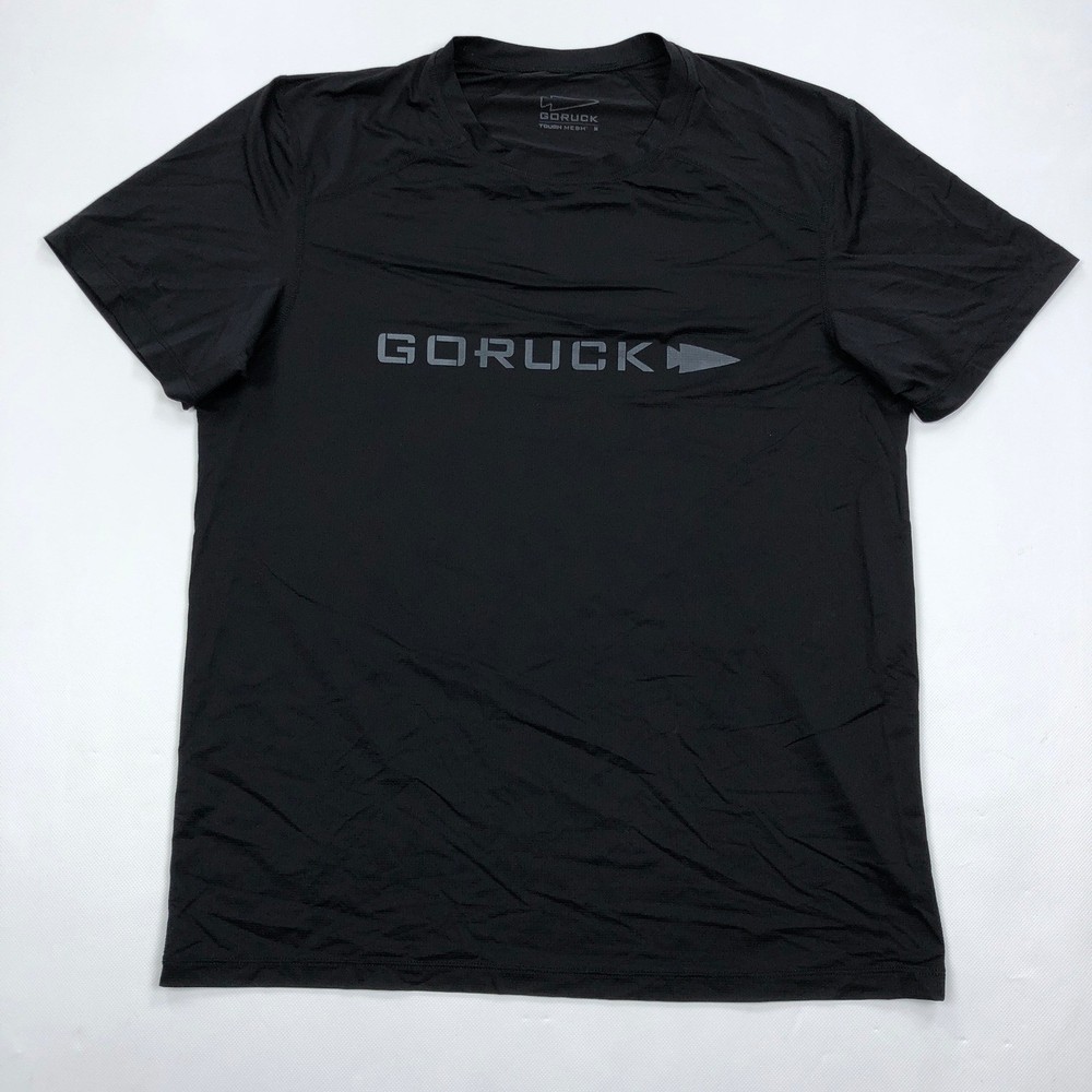 GORUCK Tough Mesh Training Shirt Mens Medium Black Short Sleeve Rucking Tee