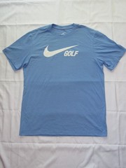 Nike Golf Dri-Fit Cotton Tee Shirt Carolina Blue Men’s Size Medium NEW!