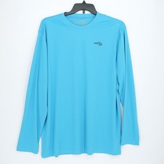 Reel Life Men’s Long Sleeve T-Shirt XXL Blue Logo Stretch Wave US Flag NEW