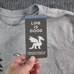Life Is Good Shirt Mens XL Gray Crusher Hammock Graphic Crew Neck Tagless NWT