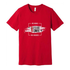 No Fear No Limits Unisex Graphic T Shirt For Gym Workout Running Training And Fi
