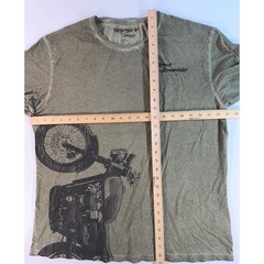 Triumph Bonneville Street Scrambler Graphic T-Shirt Mens XL Green Motorcycle Tee