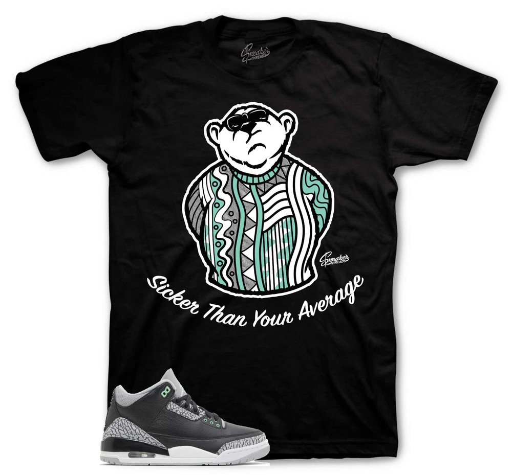 Shirts To Match Jordan 3 Green Glow Sneakers – Big Bear Sneaker Tees