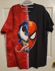 SPIDER MAN Spiderman Tie-dye Pattern Character Print T-shirt Men’s No Size Tag