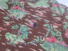 Polo Ralph Lauren Classic Fit M Hawaiian Beach Surfing Hula Girl Short Sleeve