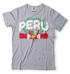 Mens Peru Shirt Peru Patriotic Flag Tee Peru National Shirt Peru Unisex Tee