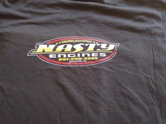 “Nasty Engines” Short Sleeve T-shirt Black or White L,XL,2XL