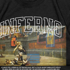 Gladiator Inferno Workout shirt, Gym tee, Pump cover, Retro, Classic art tshirt