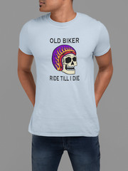 100% cotton Old Biker Skull T-shirt, choose your color and size FC028