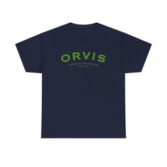 New Orvis Fly Reel Fishing Company Logo Black T-Shirt Size S-3XL