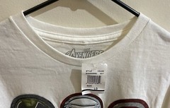 Avengers Men’s Marvel Comics Superhero Short Sleeve T-Shirt L Large White