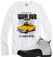 We Will Fit shirt to match Jordan 12 Taxi yellow black and white