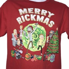 NWT Ripple Junction Adult Swim Rick and Morty Holiday Christmas Tee T-Shirt S
