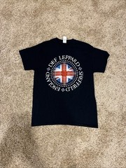 Def Leppard Sheffield England 2017 Tour Small Mens Black Double-sided Tshirt