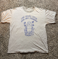 1970s Buddha parody shirt paper thin