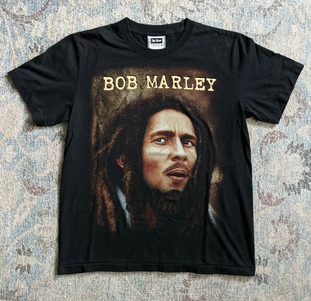 Vintage Bob Marley Single Stitch Medium T-Shirt Wailers Reggae Band The Roxx Tag