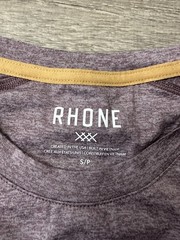 Rhône Atmosphere Long Sleeve Tee Classic Fit Men’s Small Shadow Plum/gray Stone