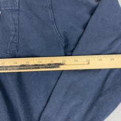 Carhartt Shirt Mens Large Blue Long Sleeve Pocket Workwear Tee Relaxed Fit