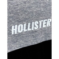 Hollister Must Have Collection Gray Shirt Logo Tape Color Block Striped Mens S