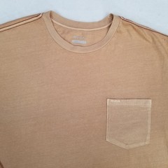 RVCA VA Tan Long Sleeve Chest Pocket Pigment Dye Pullover T-Shirt Men’s Size XXL