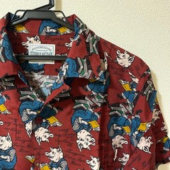 STUDIO D’ARTISAN Aloha Shirt Pig Design Size L